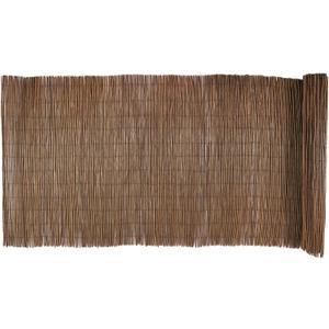 Natural Willow Fence Roll 2FT x 14FT, Eco-Friendly Garden Border Privacy Screen, Rustic Decorative Fencing for Backyard, Patio, Lawn, or Balcony