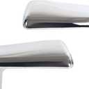 AUCERAMIC Chrome Top Half Mirror Cover Cap Stick-on Trim Fit 2019-2024 for Chevy Silverado GMC Sierra 1500,Chrome Side View Mirror Covers Caps Overlay(Pasted Style)