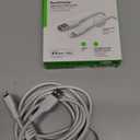 Belkin BoostCharge Braided Lightning Cable - 6.6ft/2M - MFi Certified Apple iPhone Charger USB to Lightning Cable 6ft - iPhone Cable - iPhone Charger Cable - Apple Charger - USB Phone Charger - White