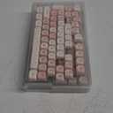 XVX Keycaps - Pink Cute PBT Keycaps, MOA Profile Key caps 60 65 75 100 Percent, Dye-Sublimation, Custom 142 Keys Set for 100%, 75%, 65%, 60% Mechanical Keyboard