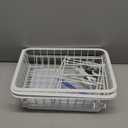 3-Tier Rolling Pantry Cart with Wheels, Stackable Wire Storage Floor Organizer for Kitchen Pantry Snack Shelves, Fruit Basket Stand, Vegetable Storage Rack for Food Snacks Onion Potato, White