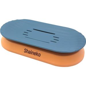 Self-Draining Soap Dish for Shower - Bar Soap Holder with Drainage, Wall-Mounted Bathroom Organizer(Blue & Orange)