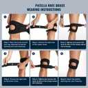 Knee Brace for Women & Men - with Side Stabilizers & Patella Gel Pad Patella Adjustable Support - for Injuries Meniscus Tear,Recovery,Runnings,Sports,and Workouts (Black) (Black)