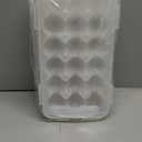 XBY-US 4 Pack Covered Egg Holders,Egg Holder For Refrigerator,travel egg Storage Container,Plastic Refrigerator Egg Trays,camping egg box,Deviled Egg Tray Carrier with Lid Fits 18X4 Eggs(72 Eggs)