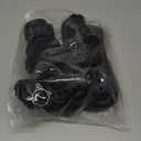 Dog Shoes, Dog Sandals for Hot Pavement, Non-Slip Waterproof Dog Booties for Winter Snowy Day and Summer, Adjustable Straps Easy-Clean Beach Outdoor Pet Boots Rugged Sole-4Pcs Black (Size 7:2.87''x2.28'')(L*W))