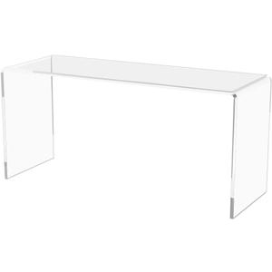 Clear Acrylic Riser 13 Inch Wide by 4.5 Inch Deep Retail Jewelry Stores One Piece Reusable Ring Box Platform Lucite Throne Counter or Tabletop Pedestal by Marketing Holders