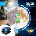 TIALLY Full Moon Floating Pool Lights Solar Powered - 14 Solar LED Light Balls, Lights, Waterproof Swimming Pool Accessories for Inground Pools, Party Decor for Outdoor (4 Pack)