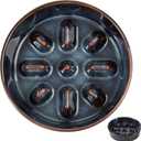 Ceramic 0.9 Cup Dog Bowl Slow Feeder, 6.1inch Slow Dog Food Bowl for Small Dog and Cat, Stop Bloat, Preventing Choking(Single Bowl, Starry Sky)