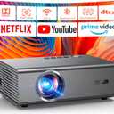 4K Projector with Built-in Apps, 1500ANSI Auto Focus&6D Keystone Dolby Audio Kogata Smart Projector with WiFi 6 Bluetooth Outdoor Movie Proyector for Home Theater HDR10+ UPGRADE