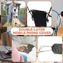 EMF Shield Sleeve for Cell Phone, 2 in 1 Radiation Blocker Sleeve, 100% Silver Fiber Lining & Waterproof Case | RFID Blocking Anti 5G EMF Protection for Pregnant Women (Size 4"x 8", Universal Fits)