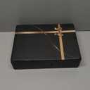 Baoyun Valet Tray for Men, 2 Layers Nightstand Organizers for Men and Women, Leather Jewelry Storage Box, Mens Dresser Top Organizer, Catch All for Jewelry Key Wallet and Phone (Black)