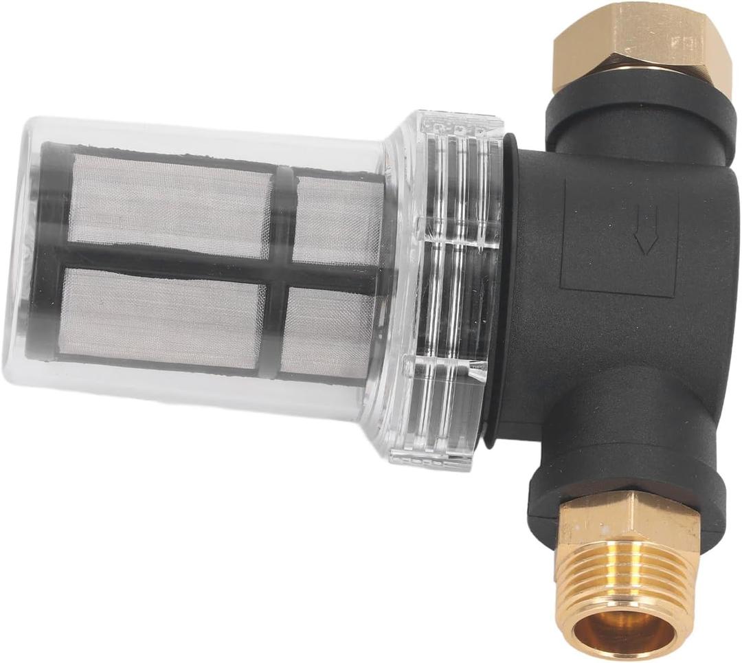 SIXRUN Garden Hose Inlet Filter 3/4 High Pressure Washer Water Sediment Filter, Excellent Filtration for Pressure Washer Appliances, Easy to Install, Engineering Plastics Material