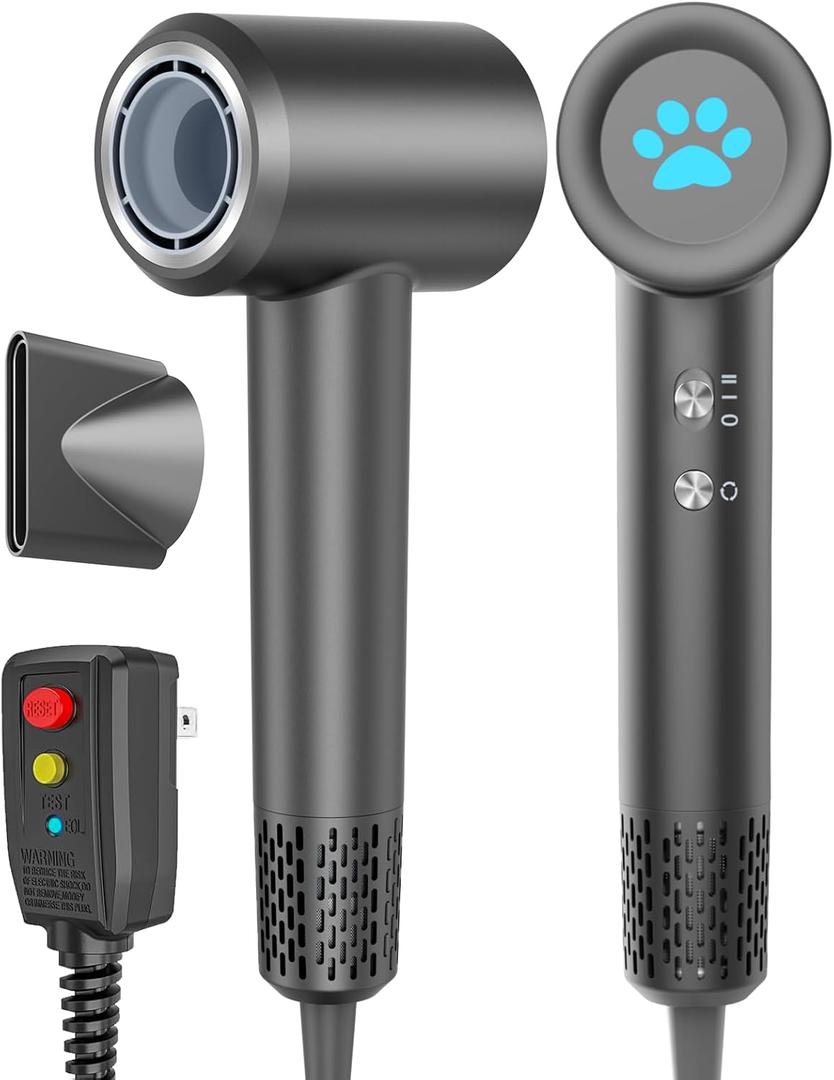 MORECOO Hair Dryer, High-Speed Travel Blow Dryer for Fast Drying, Professional 200 Millions Ionic Hair Dryers for Women with 4 Temp & 2 Speed Mode, Low Noise Compact Hair Dryer for Men with ALCI Plug