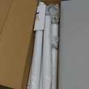 Closet Rods for Hanging Clothes, 17 to 84 Inch Heavy Duty Stepless Adjustable Closet Hanging Rod, 1.3 Inch Diameter Metal Closet Rod for Wardrobes Laundry Bedroom RV, White