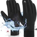 2 x RIGWARL Waterproof Gloves for Cold Weather with 3M Thinsulate, Extreme Cold Winter Snow Glove 7 Layer Thermal Men Women/Youth (117 Colder Plus-(85% Warm&waterproof)-black)