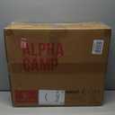 LET'S CAMP Folding Stadium Seat Bleacher Chair with Cup Holder, Mesh Bag and Hide Hooks, Portable Stadium Chair with Back and Cushion (Black Grey - 2 Pcs)