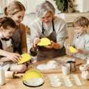 4 Pack Tortilla Sealers, 4-In-1 10"+8"+6"+4" Flour Tortilla Crimper, Quesadilla Maker, Tortilla Press - Make Tacos, Crumpet, Calzones, Burritos - Environmentally Friendly Biodegradable Material (Yellow and black)