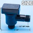 RV Vacuum Breaker Check Valve Replacement for 571-VAC-CHK-A Breaker Camper RV Flush Backflow Preventer to on Black Tank System Prevent Leaking Improve Freshwater