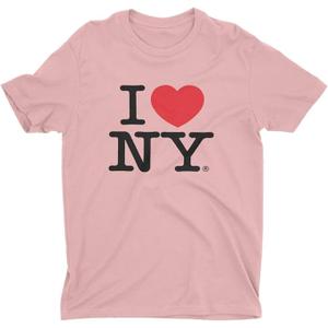 I Love NY Officially Licensed Adult Unisex Tees (White) S