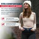 ONE-BELT No Show Invisible Elastic Belts for Women & Men 1.30" inch adjustable Non Slip Zero Bulk. Designed in USA. (Standard (Fit Waist Size Up to 50"), Black)