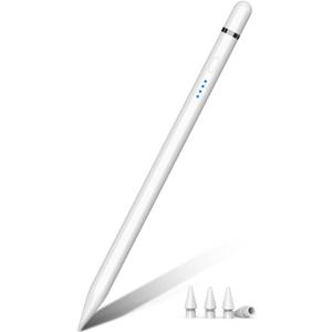 Pencil 1st Generation for iPad A16 (2025-2018), Pencil USB C Fast Charging and Magnetic with Tilt Sensitivity & Palm Rejection for iPad Air 3/ 4/ 5/ M2/ M3, Mini 5/ 6/ 7, i-Pad 6-11, Pro 11/ 12.9"/ M4 (White)