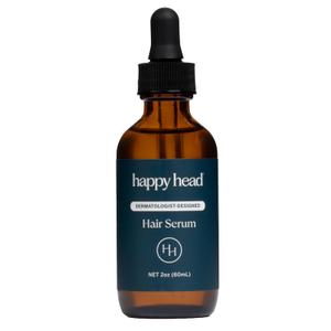 Happy Head Hair Regrowth Serum  Leave-In Scalp & Hair Treatment with Procapil, Biotin & Rosemary  Lightweight Formula  2oz