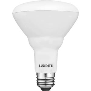 LUXRITE BR30 LED Light Bulb, 8.5W (65W Equivalent), 5000K Bright White, 650 Lumens, Energy Star, Dimmable, Damp Rated, LED Flood Light Bulb, UL Listed, E26 Medium Base (1 Piece)