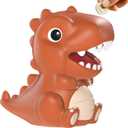 2 x Dinosaur Piggy Bank for Money Bank Coin Bank for Boys and Girls,Unbreakable Money Bank,Tyrannosaurus Rex Large Size Decoration Savings Christmas, Halloween, Birthday Gift (Brown)