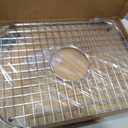 Serene Valley Sink Grid 18-1/8" L x 13-3/8" W, Centered Drain with Corner Radius 3-1/2", NDG1813C, Medium