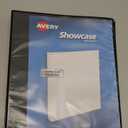 Avery Economy Showcase View 3 Ring Binders 1.5 Inch Slant Rings, Black Binder, Ideal for Organization, Office Use (19650)