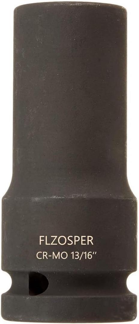 Flzosper 3/4 Inch Drive x 13/16 Deep 6-Point Impact Socket42CR-MORack Plating Dimethylene phosphate