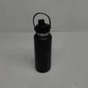 POWCAN 40 oz Insulated Water Bottle with 2-in-1 Straw and Spout Lid, Keep Cold 24H, Leak-Proof, BPA-Free, Double Wall Stainless Steel Water Bottle for Sports, Gym, Travel, and School (Dark Knight)