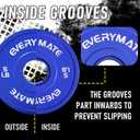 EVERYMATE Change Weight Plates 5LB Fractional Plate Olympic Bumper Plates for Cross Training and Olympic Weightlifting, 5LB Set Weights Plates Set