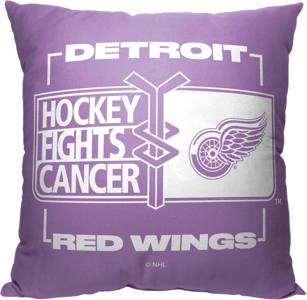 Northwest Pillow (18 x 18-Inch, Hockey Fights Cancer)