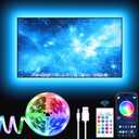 GIPOYENT TV LED Lights, 13.1Ft LED Lights for 40-65 Inch, TV Behind with Bluetooth Function - RGB Color Changing Light Strip for Home Theater(13.1ft)