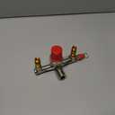 Air Compressor, Double Outlet Tube Alloy Air Compressor Switch Pressure Regulator Valve Fit Part, Piston type structure, High Precision Voltage Regulation