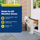 PetSafe Extreme Weather Aluminum Dog Door for Exterior Doors - Energy Efficient - 3 Flaps for Insulation - for Large Dogs