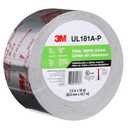 3M Aluminum Foil Tape 3340, 2.5" x 50 yd, 4.0 mil, Silver, HVAC, Sealing and Patching Hot and Cold Air Ducts, Fiberglass Duct Board, Insulation, Metal Repair