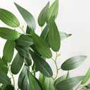 Ling's moment Italian Ruccus Greenery Stems Artificial Plants, 4Pcs 28" Tall Fake Branches Greenery, Realistic Texture Hanging Plant for Home Decor Wedding Bouquets Table Centerpieces, Room/Office