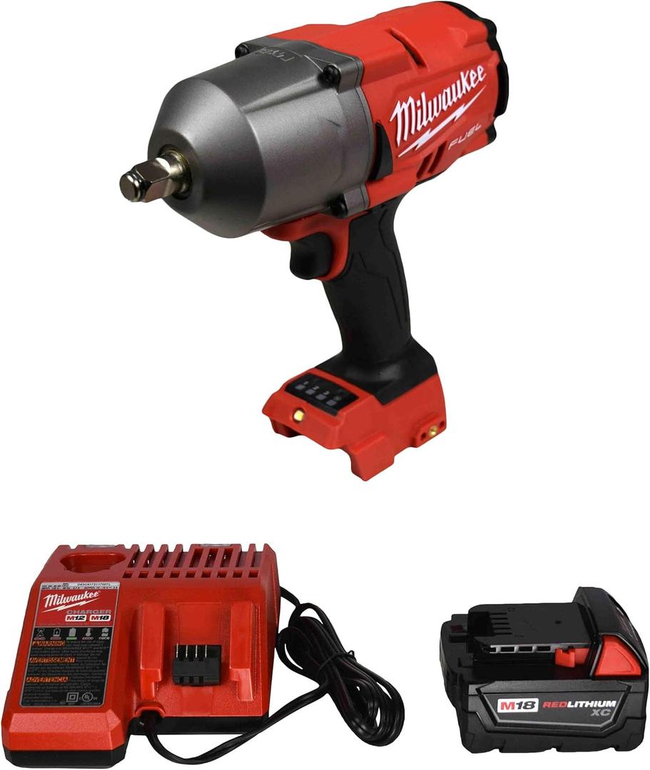 Milwaukee 2767-20 1/2" Impact Wrench,48-11-1820 18v 2Ah Batt, 48-59-1812 Charger