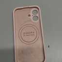 Vooii Magnetic for iPhone 17 Case, Compatible with Magsafe (Premium Liquid Silicone) (Integrated Camera Control Button) Full Body Protective Anti-Scratch Microfiber Lining 6.3", Chalk Pink