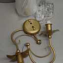 Sedelan Vintage Plug in Wall Sconces, Crystal Plug in Wall Sconce, Wall Light 2-Lights with Fabric Lampshade and Switch,Wall Lights for Bedroom Living Room,E12 Bulb Not Included