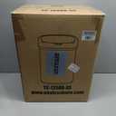 BestOffice | 13 Gallon Trash Can with Lid | Automatic Touchless Garbage Can | Odor Control | Modern Oval Design | Easy to Clean | Stainless Steel | Fits Any Kitchen, Bathroom, Office or Home