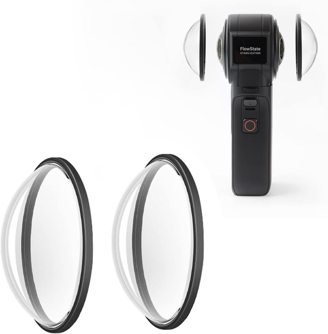 Protector Lens Guards for Insta360 ONE RS 1-Inch 360 Editionwith Silicone Lens Cover