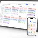 15.6 inch Digital Calendar, 2025 Smart Calendar for Home Organization, IPS FHDTouchscreen Interactive Display, Wall Planner Smart Family Schedules/Digital Picture Frames for Wall/Desk Mountable
