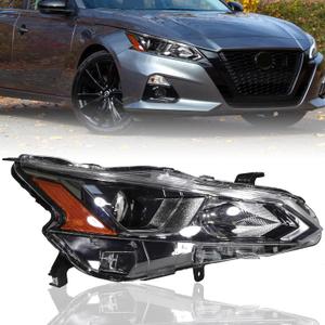 Zhaoyang Headlight Assembly Compatible with 2019 2020 2021 2022 Nissan Altima Headlamp Halogen Replacement (Right Passenger Side)