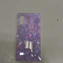 BANAILOA Compatible with iPhone 17 Case Rectangle for Women,Luxury Sparkle Colorful Shell Protective Soft Slim Girly Cover Designed for 17-6.3 inch (Purple Shell)