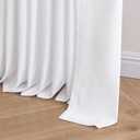 Memory Trained Pinch Pleated Curtains 80 Inches Long, Viral Linen Pinch Pleat Sheer Curtains with Ring Hooks&Clips for Track System Living Room, White Light Filtering Privacy Curtain 2 Panel Set