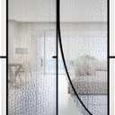 RELIANCER Magnetic Thermal Insulated Door Curtain,Waterproof EVA Door Cover,Fit Doors Size Up to 48"x83",Temperature Protection Insulated Doorway Curtain Partition,Patio Self-Closing Doors Net Screen