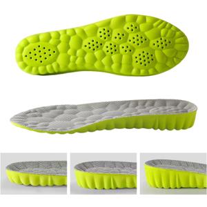 Height Increase Insoles - 4D Cloud Insole - Soft Memory Foam Insoles for Men Women (Green 2.5CM, Womens 10.5-12/Mens 9-10.5)